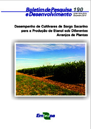 Thumbnail de Desempenho de cultivares de sorgo sacarino para a produção de etanol sob diferentes arranjos de plantas.