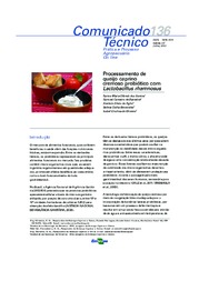Thumbnail de Processamento de queijo caprino cremoso probiótico com Lactobacillus rhamnosus.