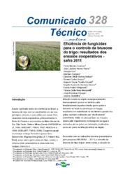 Thumbnail de Eficiência de fungicidas para o controle da brusone do trigo: resultados dos ensaios cooperativos - safra 2011.