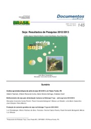 Thumbnail de Soja: resultados de pesquisa 2012/2013.