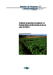 Thumbnail de Avaliação de genótipos de girassol no Planalto Médio do Rio Grande do Sul na safra 2012/2013.