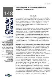 Thumbnail de Ensaio Regional de Variedades de Milho na Região Sul - Safra 2010/11.
