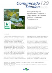 Thumbnail de Produção integrada agropecuária: evolução e diretrizes para as cadeias da maçã e uvas para processamento.