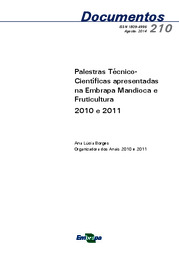 Thumbnail de Palestras Técnico-Científicas apresentadas na Embrapa Mandioca e Fruticultura 2010 e 2011.