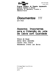Thumbnail de Aspectos importantes para a obtenção de leite de cabra com qualidade.