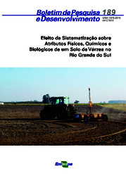 Thumbnail de Efeito da sistematização sobre atributos físicos, químicos e biológicos de um solo de várzea no Rio Grande do Sul.