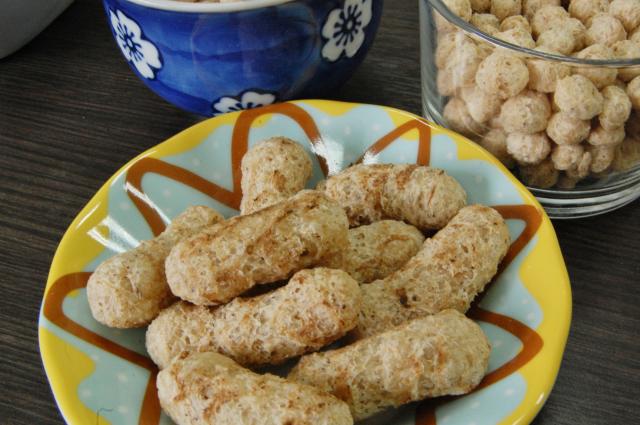 Imagem de Snack de farinha integral de feijão-caupi (macassar, fradinho).