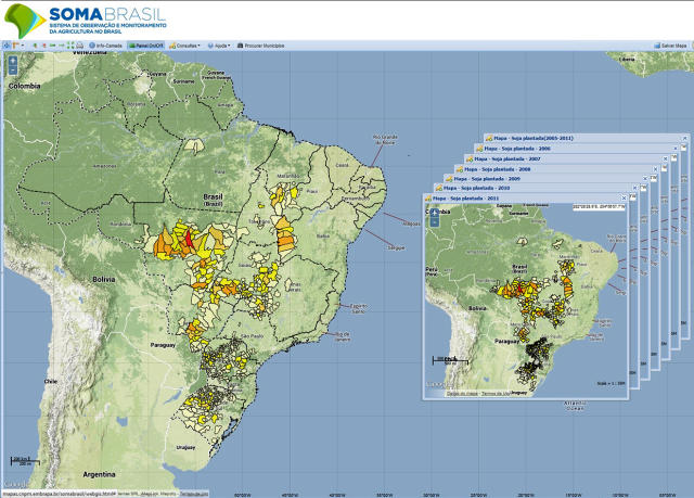 Imagem de Sistema de Observação e Monitoramento da Agricultura no Brasil (SOMABRASIL)